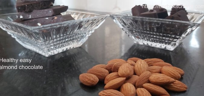 Healthy almond chocolate