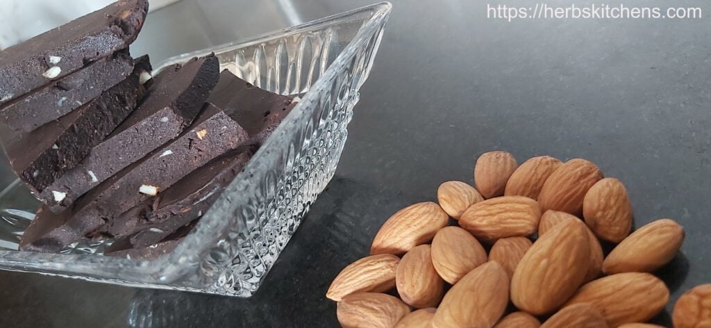 Healthy almond chocolate 